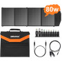 BRIDNA 300W (Пік 600Вт) + сонячна панель 80W портативний сонячний генератор електростанція, ДБЖ, із зарядкою від сонячної панелі.