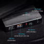 Портативна сонячна панель AUMOON ES-80W складана монокристалічна кремнієва, зарядний пристрій для заряджання.
