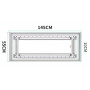 Автоматична стельова сушарка для білизни Homell HM-H135D, 1350мм, з гарячим повітрям, колір Білий