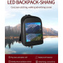 Рюкзак з LED екраном 64*64 Pixel і анімацією JumpUp D-03 Чорний