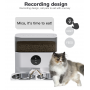 Годівниця для котів та собак автоматична Pet Life DU7L-WH WiFi 7,0л. з двома тарілками Біла