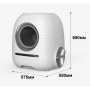 Автоматичний туалет для кішок FUNNYKIT Vent+O2, WiFi, вентиляція, OZON-дезінфекція